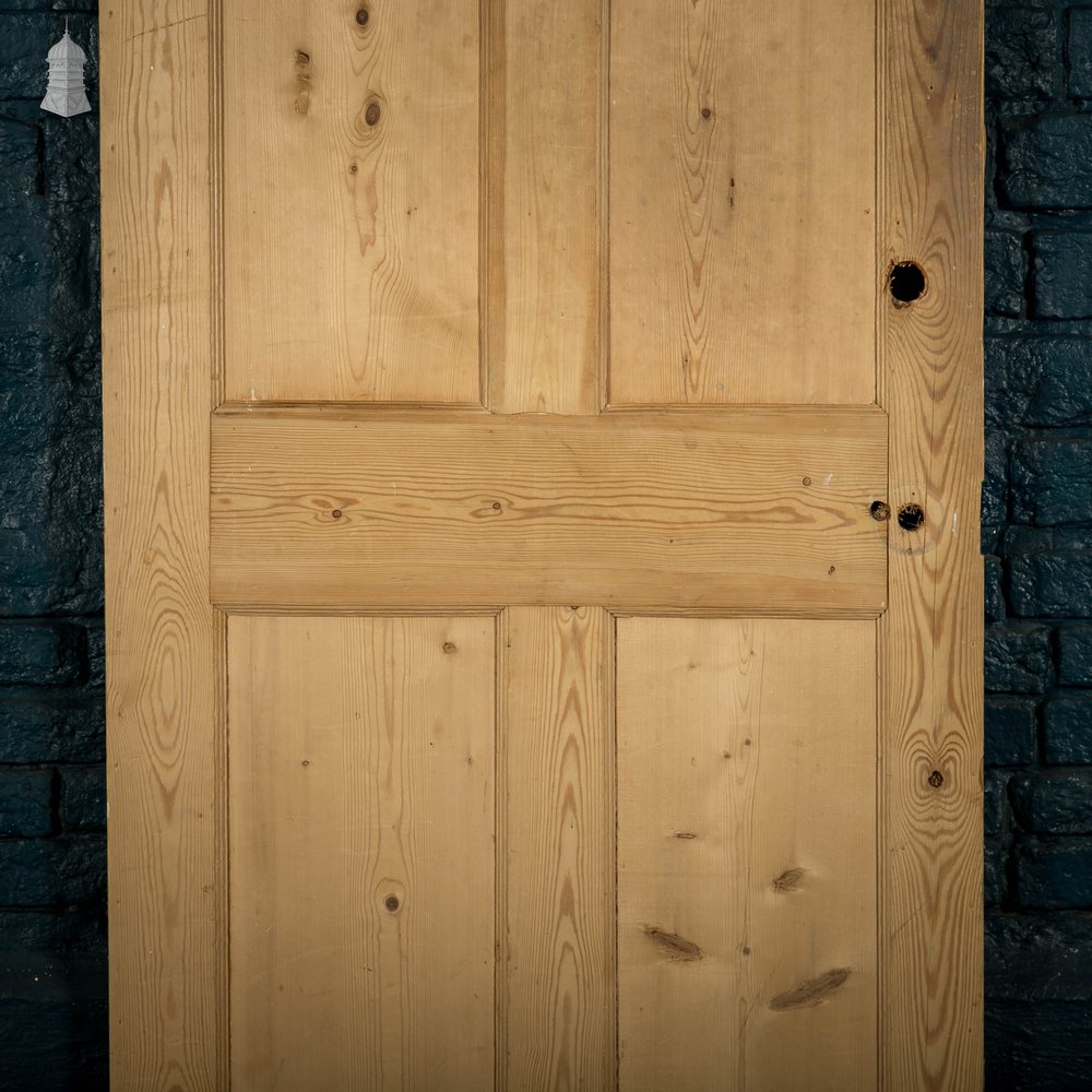 Pine Paneled Door, Moulded 4 Panel