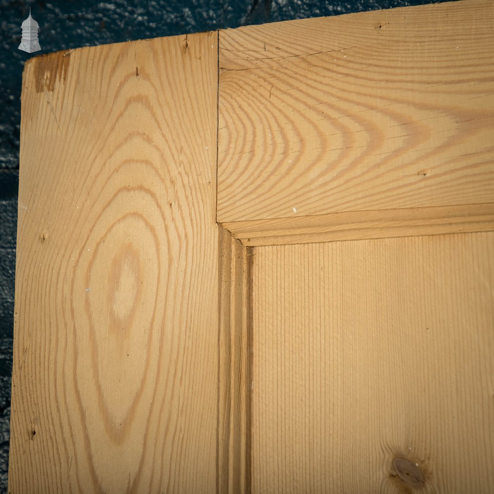 Pine Paneled Door, Moulded 4 Panel