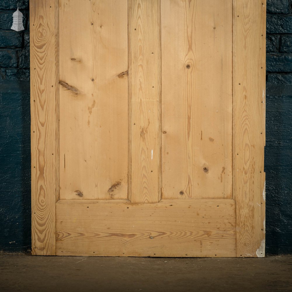 Pine Paneled Door, Moulded 4 Panel