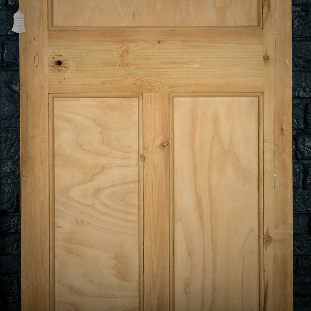 Pine Paneled Door, Moulded 3 Panel Set of 3