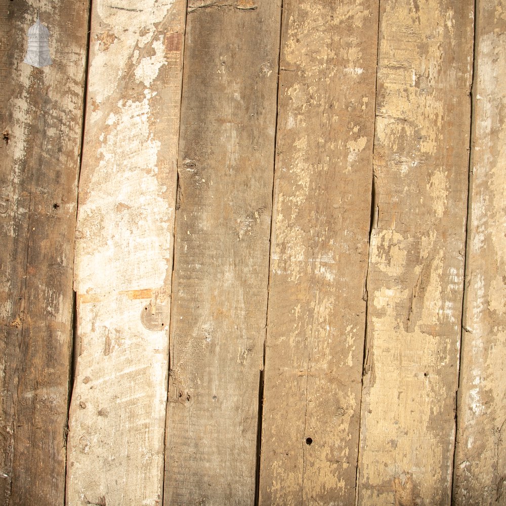 Pine Cladding or Floorboards, Skimmed White Painted Finish