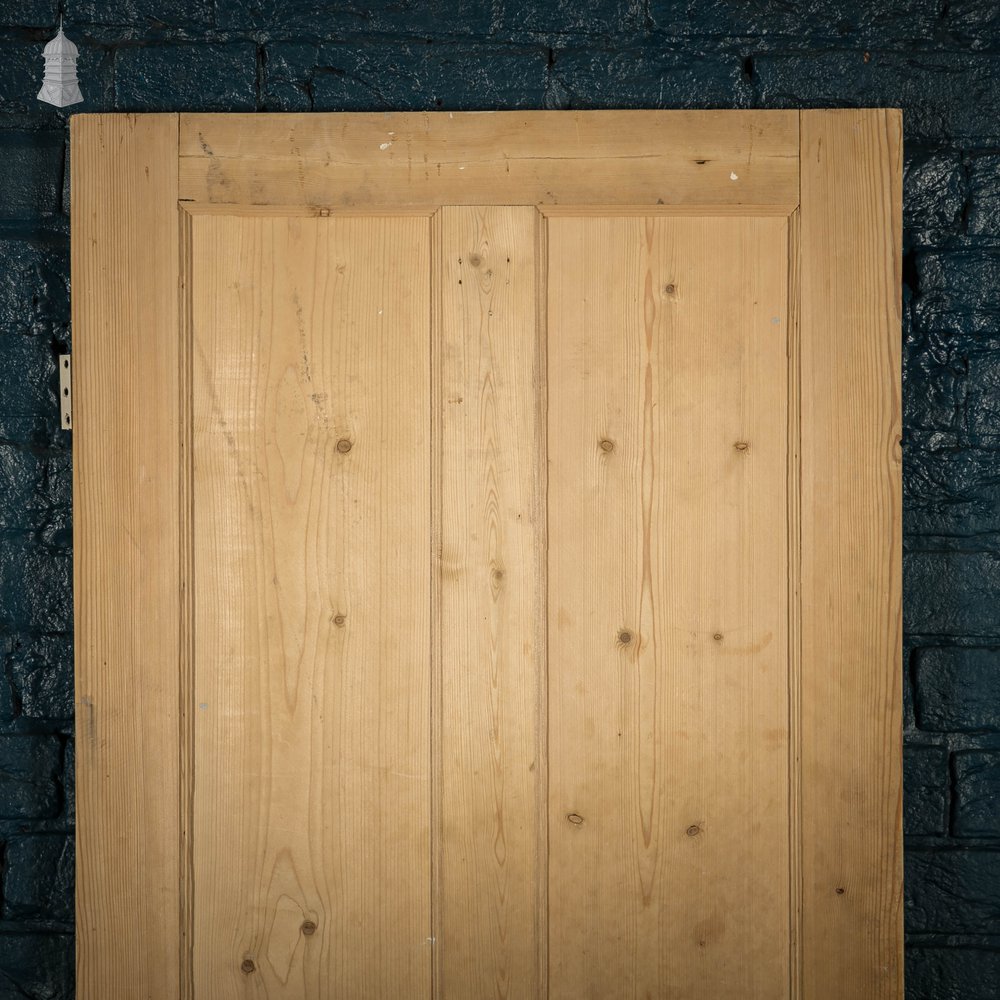 Pine Paneled Door, Moulded 4 Panel