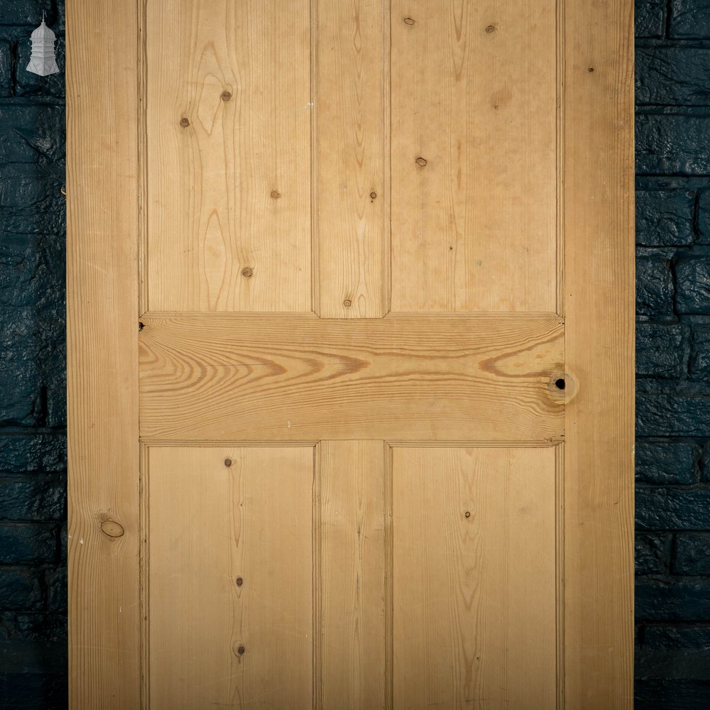 Pine Paneled Door, Moulded 4 Panel