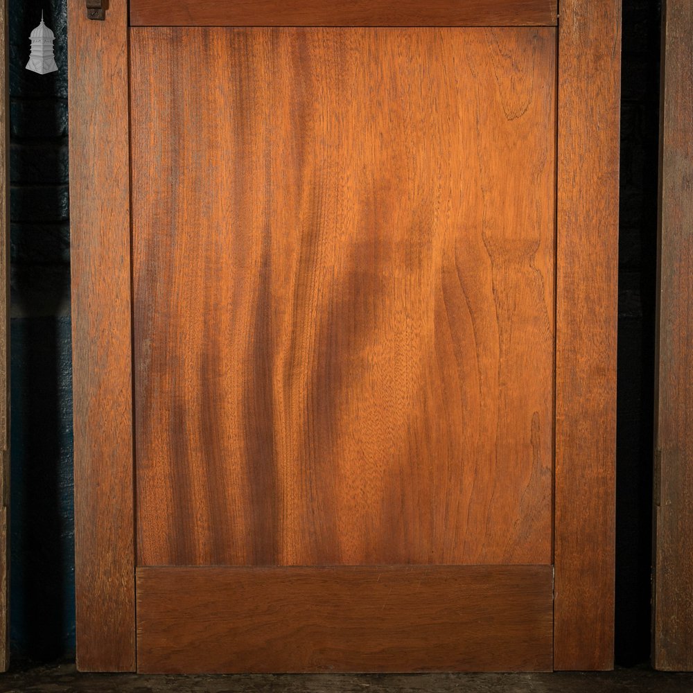 Mahogany Paneled Doors, 2 Panel, Set of 4