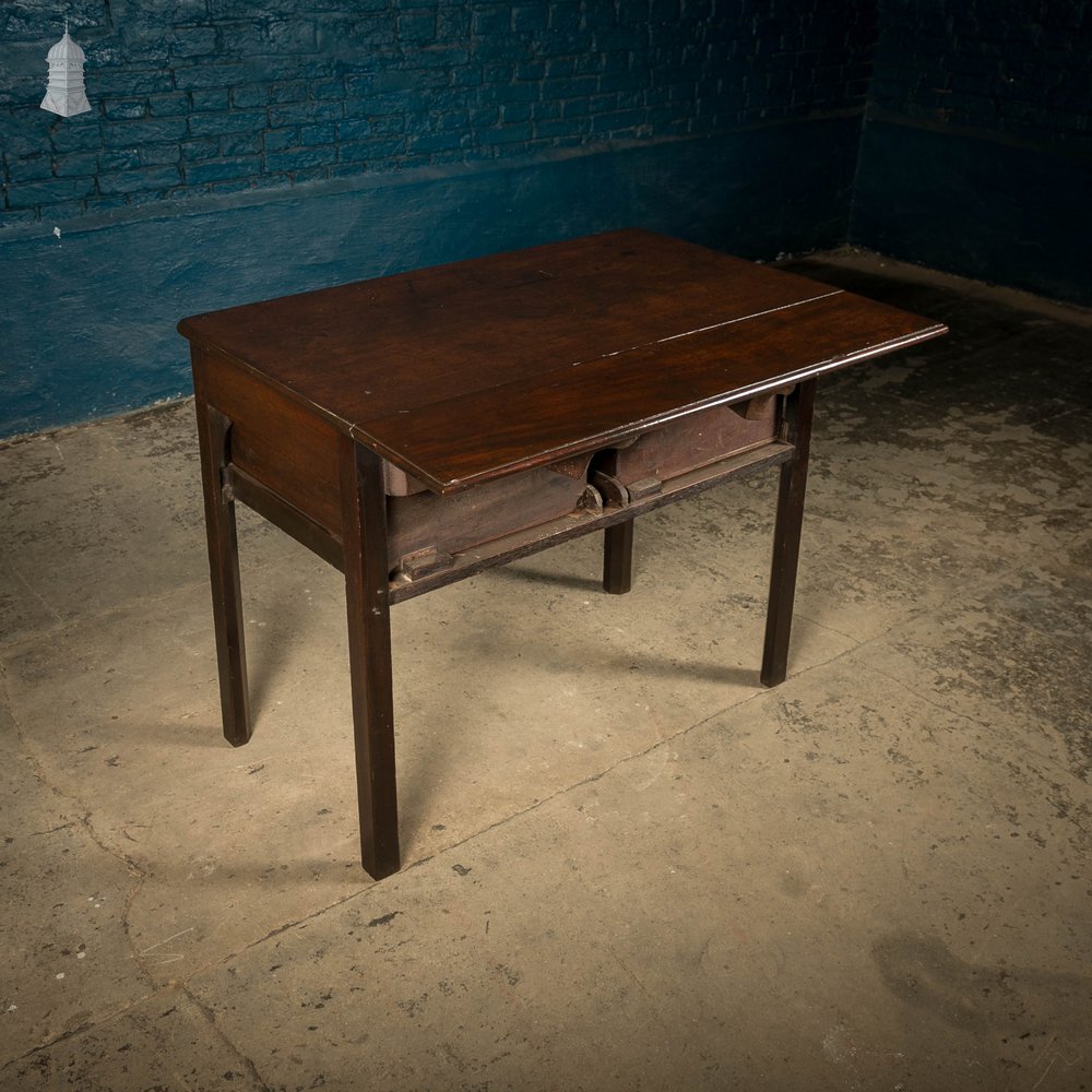 Georgian Bedroom Table, Drop Leaf Side Table, Mahogany