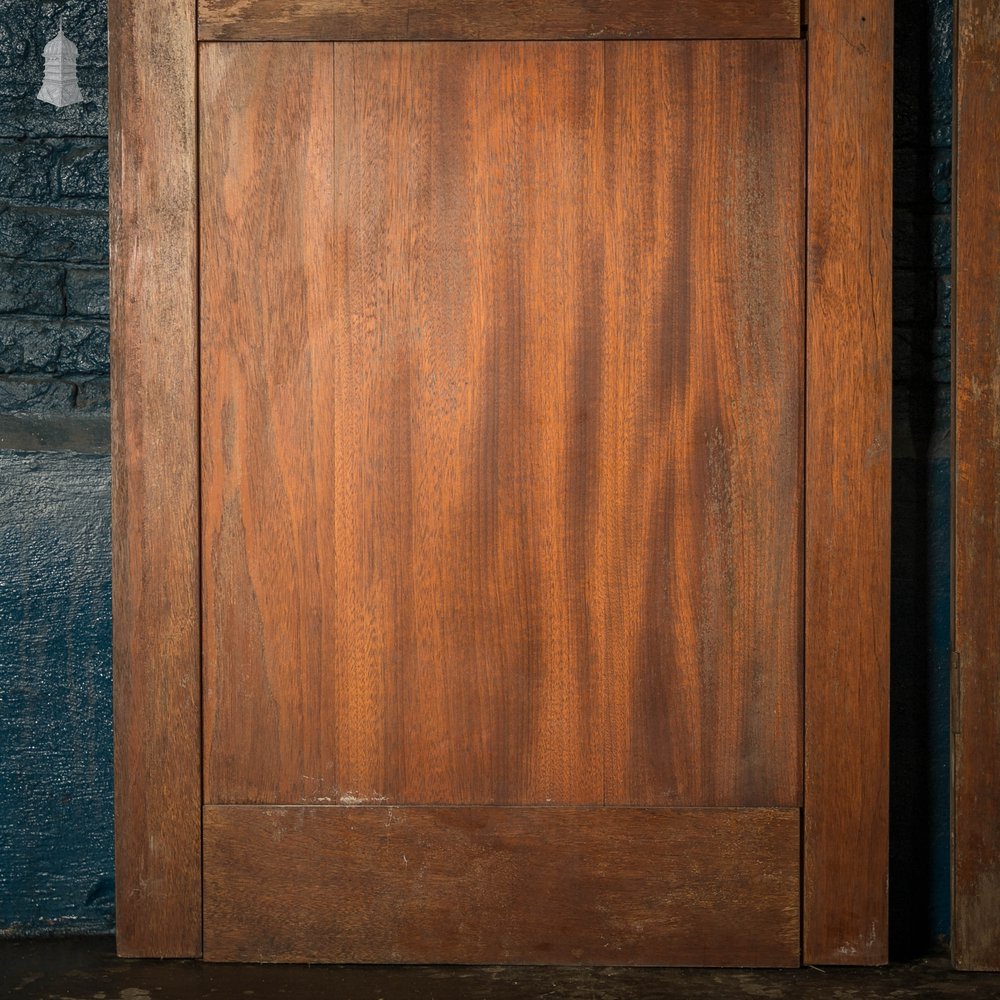 Mahogany Paneled Doors, 2 Panel, Set of 4