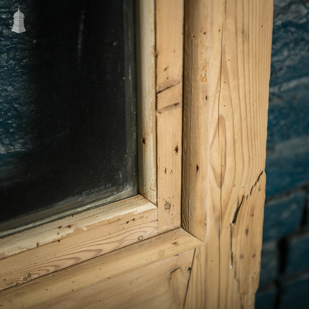 Half Glazed Door, 19th C Pine