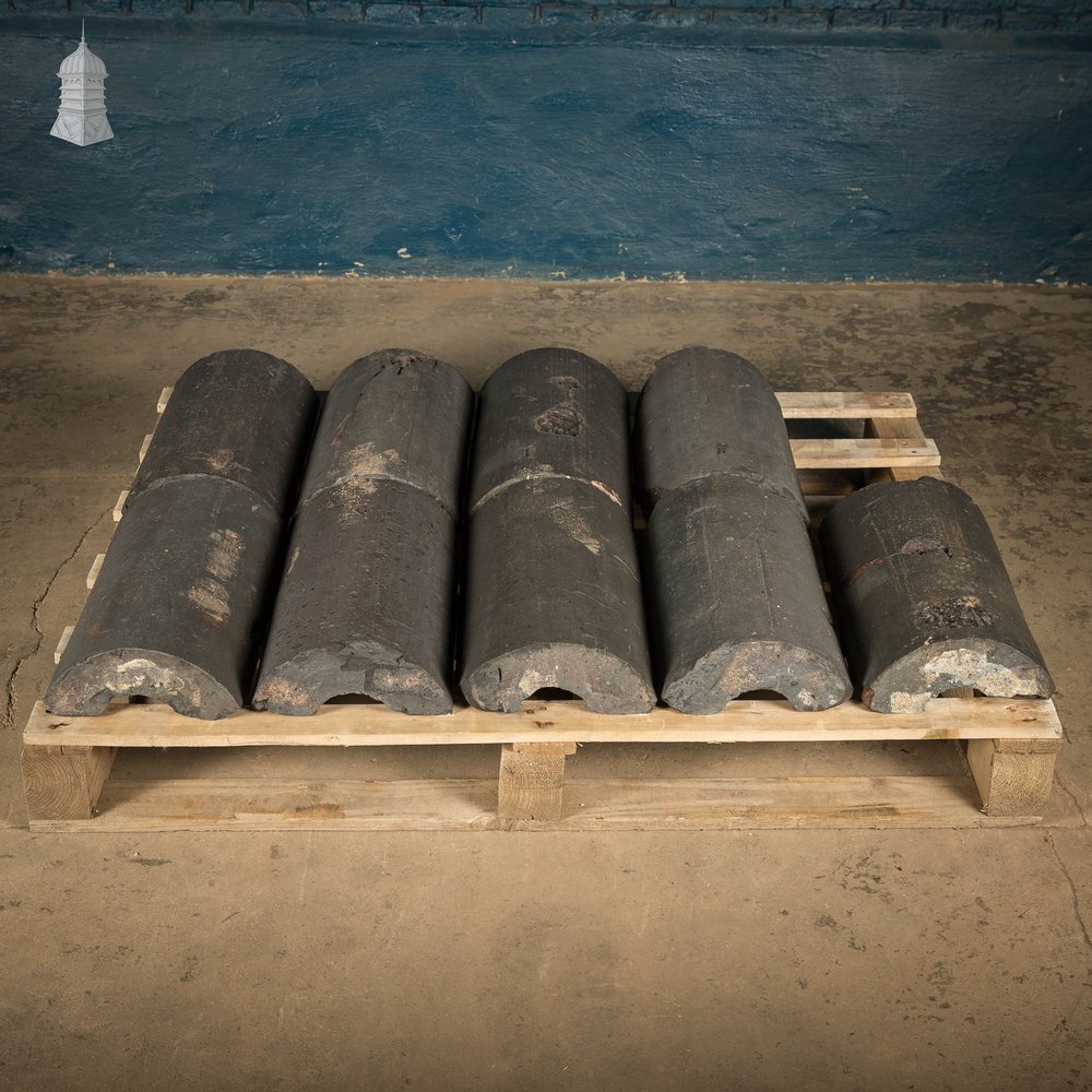 Half Round Wall Cappings, Staffordshire Blue Copings- A Run of 3.5M