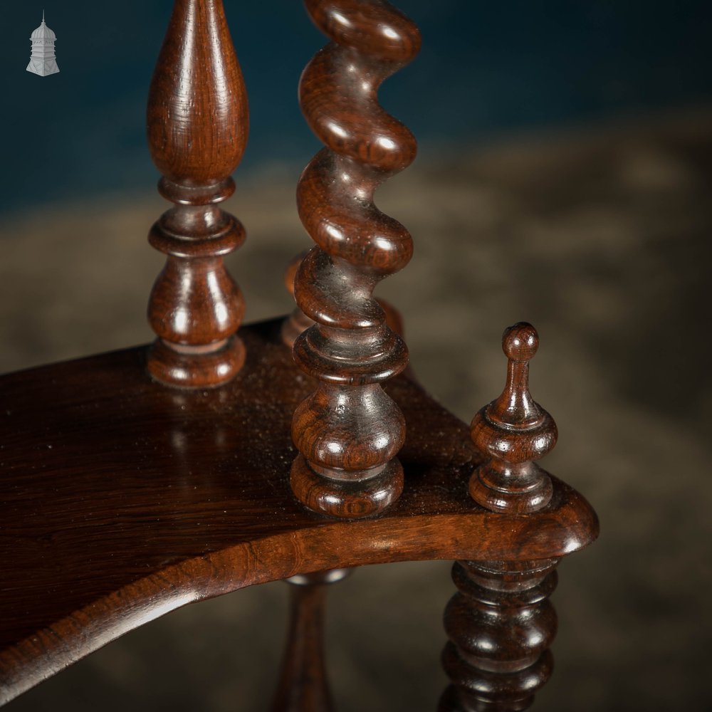 Whatnot Five-Tier , 19th C Rosewood