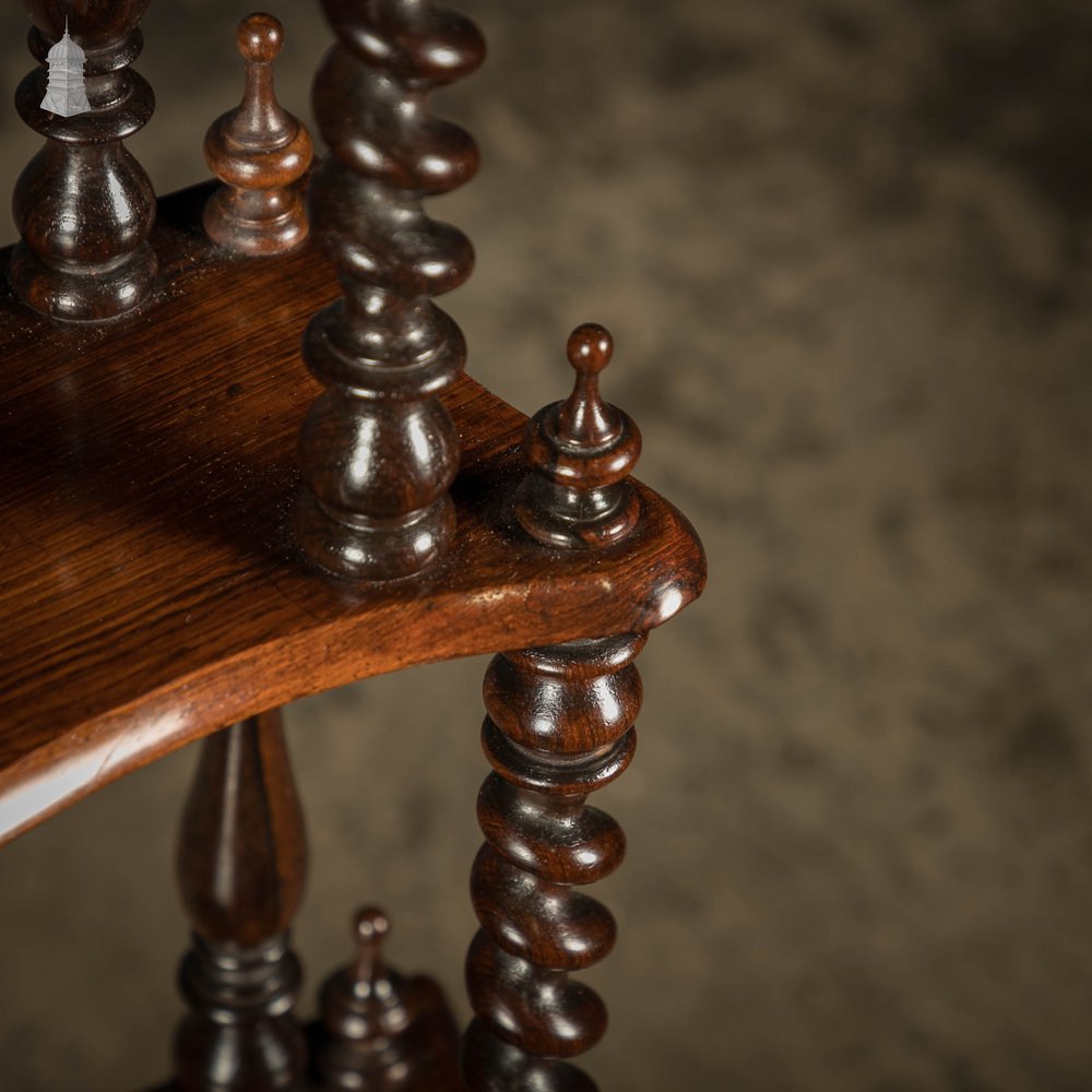 Whatnot Five-Tier , 19th C Rosewood