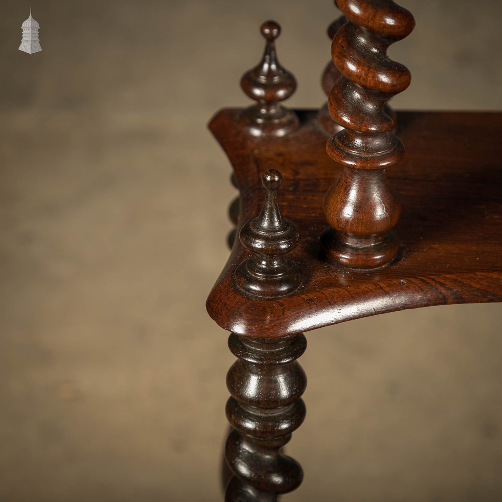 Whatnot Five-Tier , 19th C Rosewood