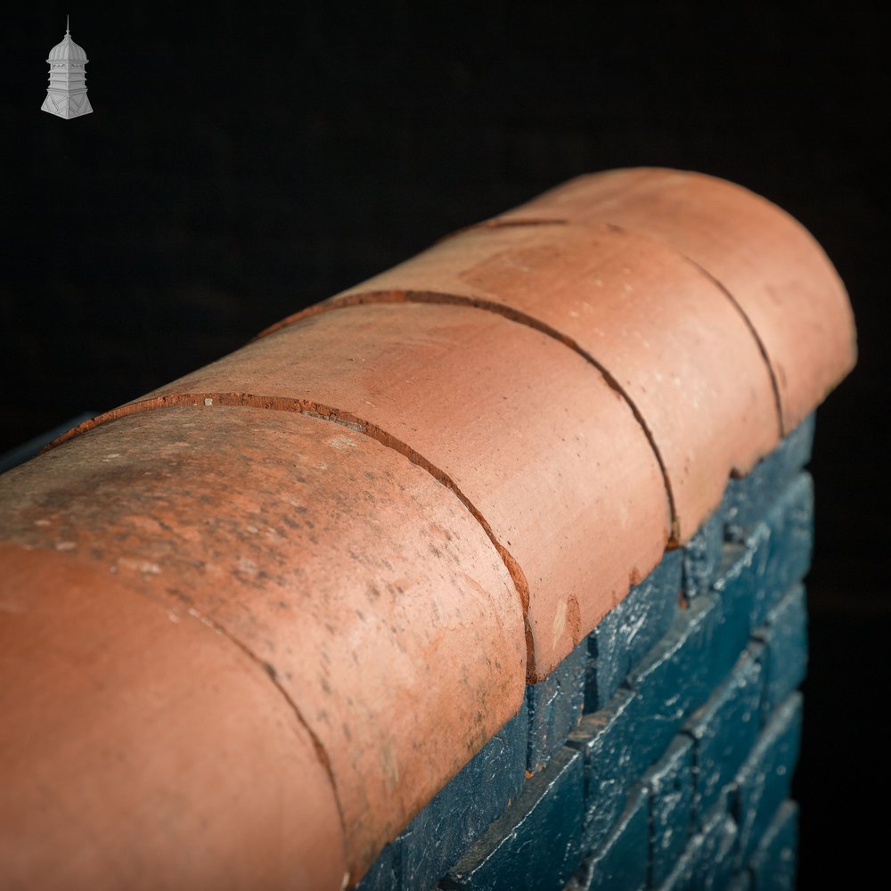 Half Round Coping, Red - A Run of 2.4M