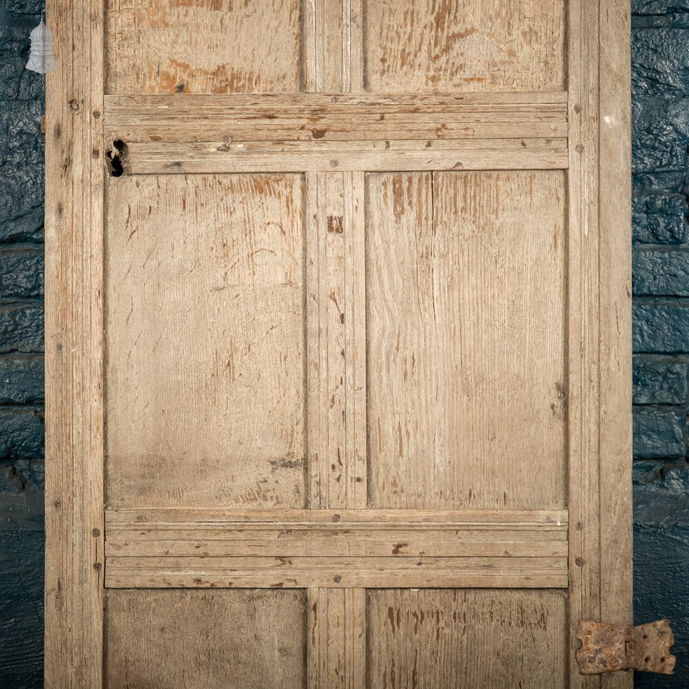 Oak Panelled Door, 17th C, 6 Panel