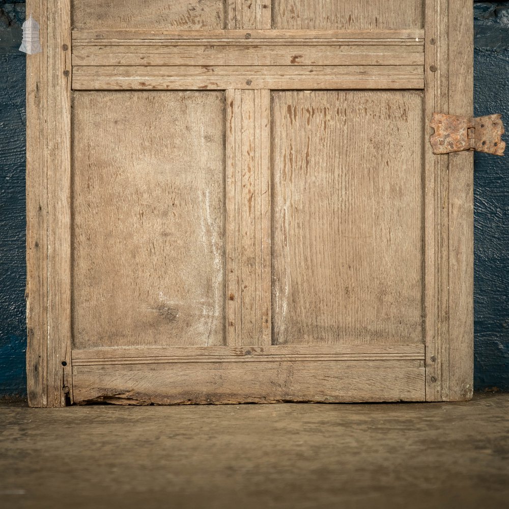 Oak Panelled Door, 17th C, 6 Panel