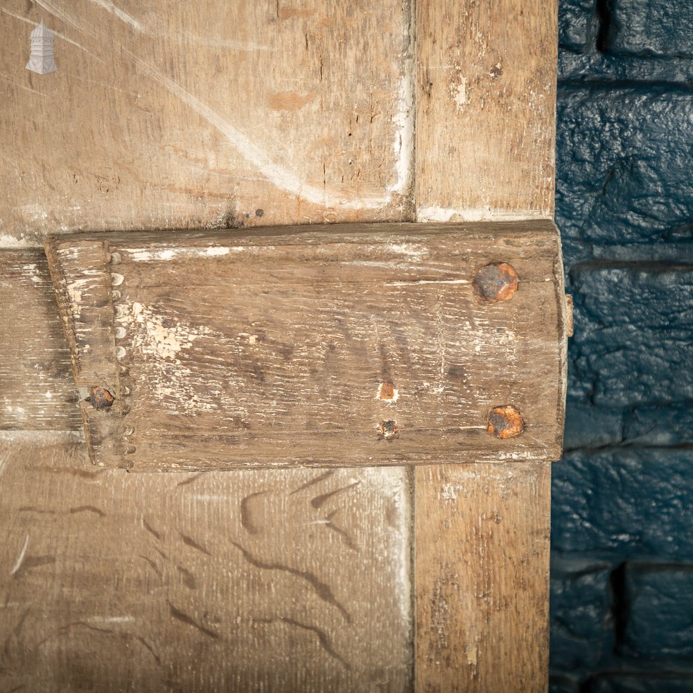 Oak Panelled Door, 17th C, 6 Panel