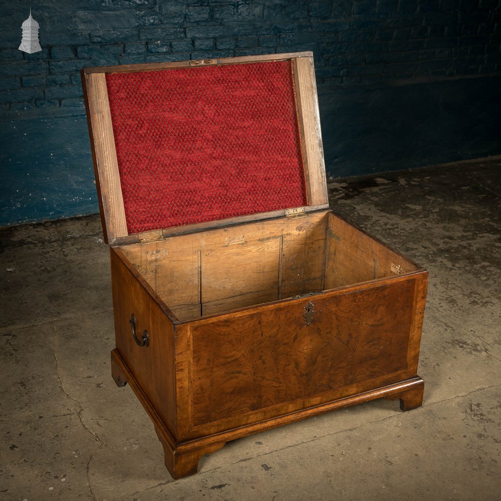 Mahogany Lined Trunk, Storage Box Georgian Drinks Chest