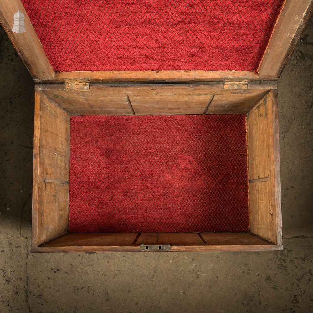 Mahogany Lined Trunk, Storage Box Georgian Drinks Chest