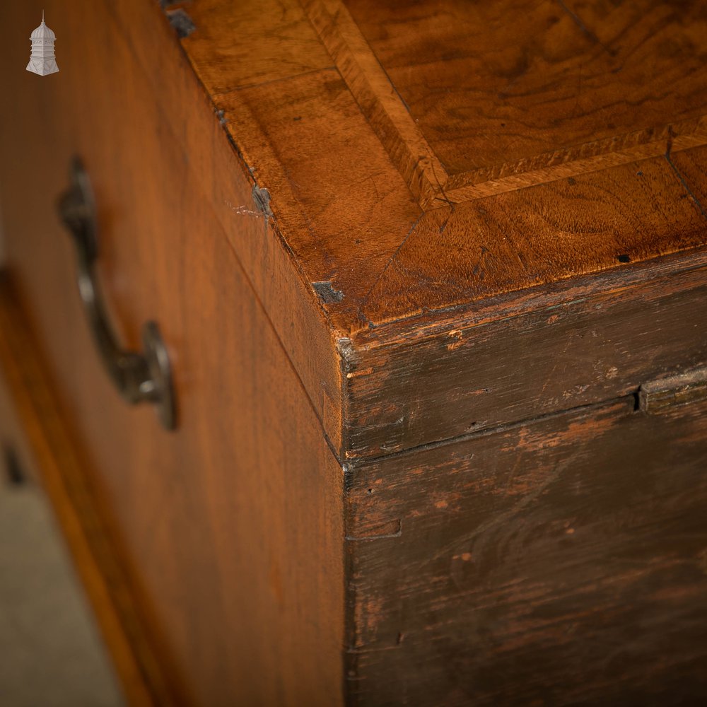 Mahogany Lined Trunk, Storage Box Georgian Drinks Chest