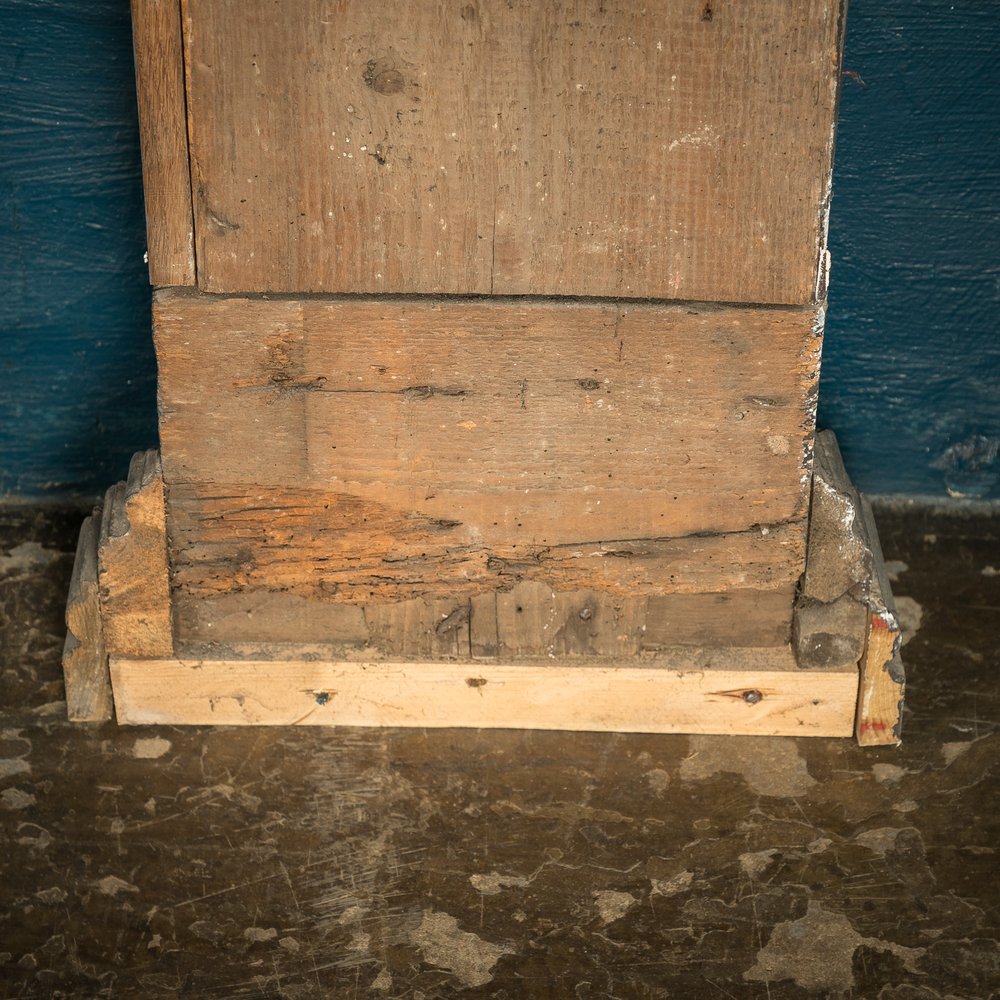 Fire Surround, 18th C, Built using 16th C Carved Wooden Elements