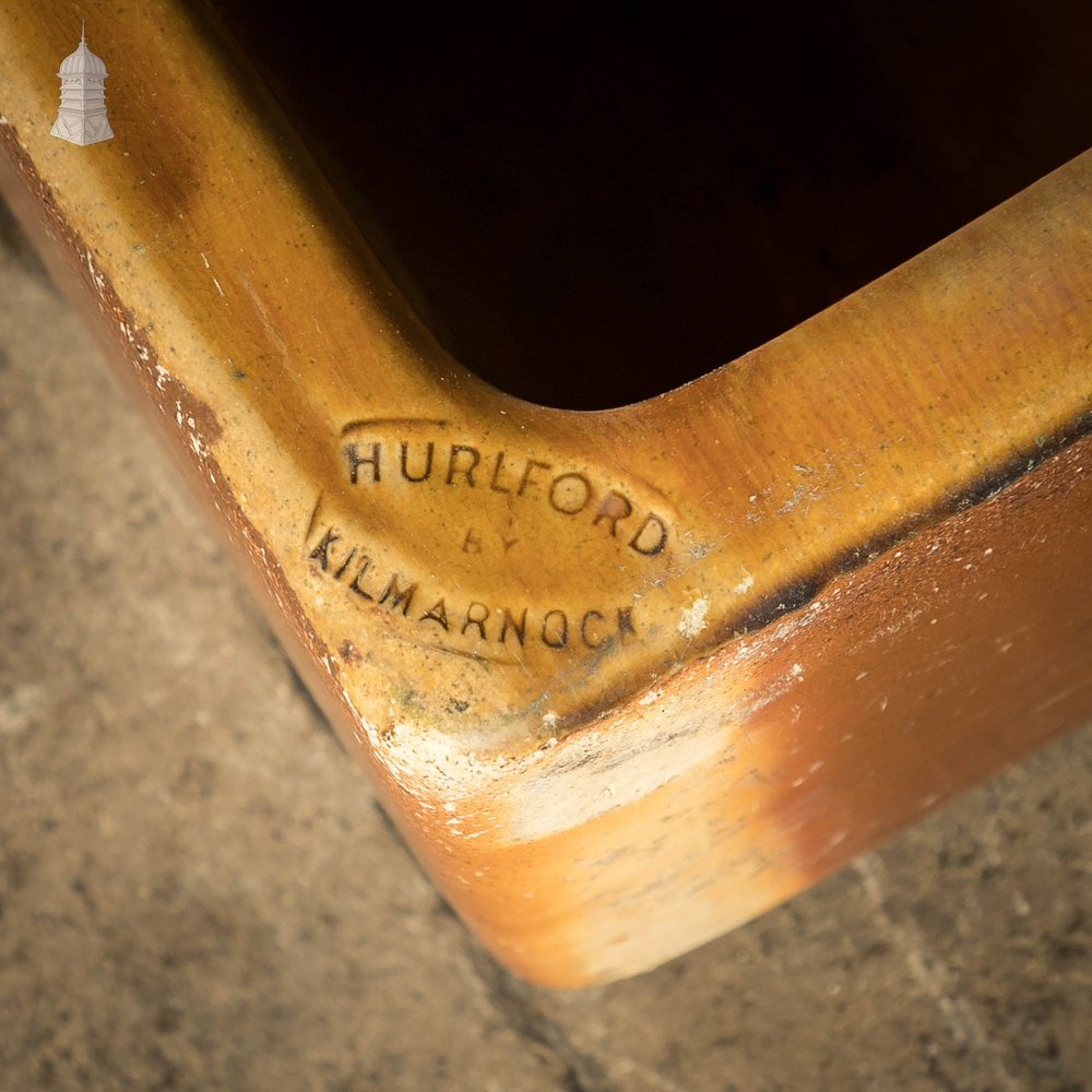 Trough Sink Planter, Worn Salt Glaze, Stamped ‘Hurlford by Kilmarnock’