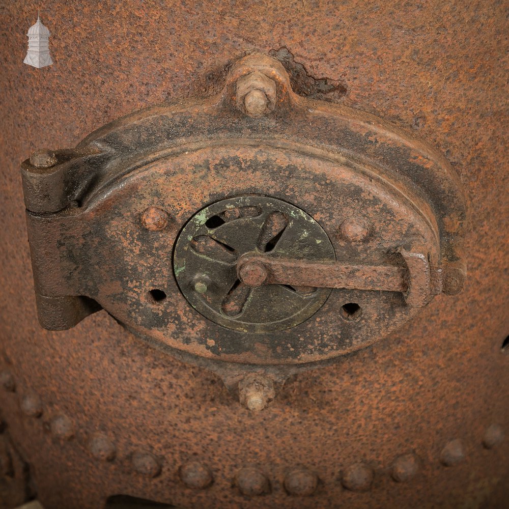 Antique Riveted Vertical Steam Boiler