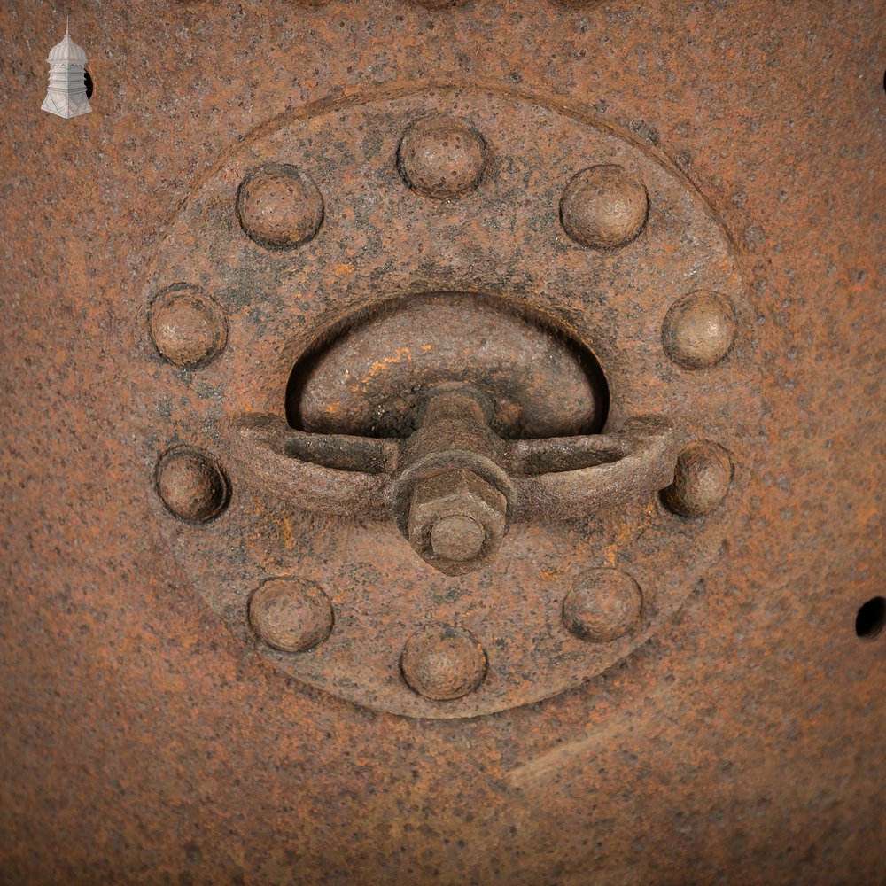 Antique Riveted Vertical Steam Boiler