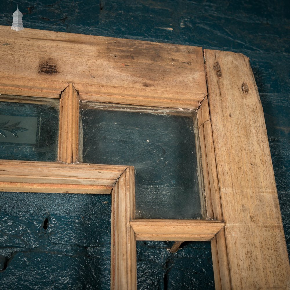 Half Glazed Doors, Moulded Panelled Mahogany, Victorian Pair