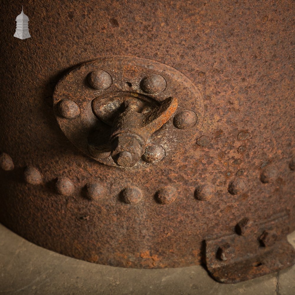 Antique Riveted Vertical Steam Boiler