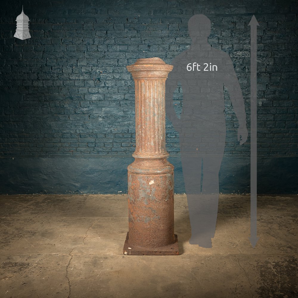 Corinthian Column, Cast Iron, Reclaimed Architectural Pillar