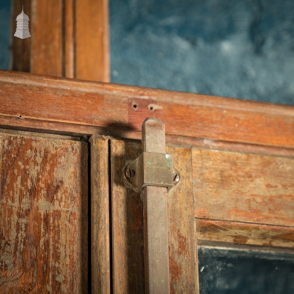 Large Glass Doors, Inward Opening Edwardian Mahogany Windows / Doors