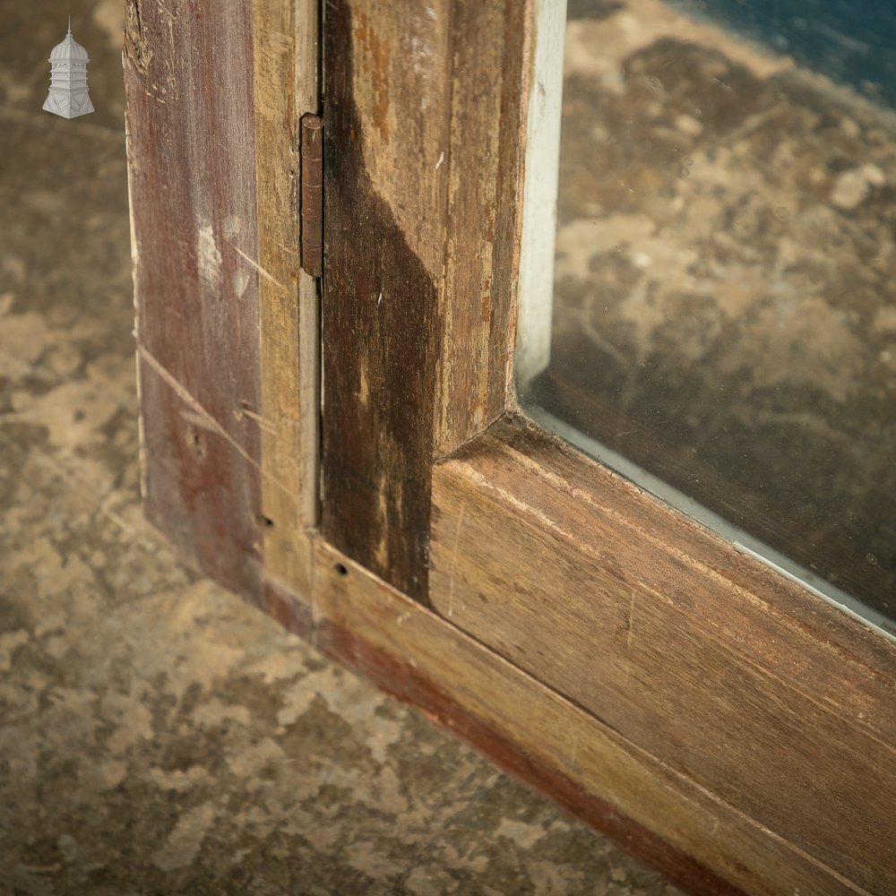 Large Glass Doors, Inward Opening Edwardian Mahogany Windows / Doors