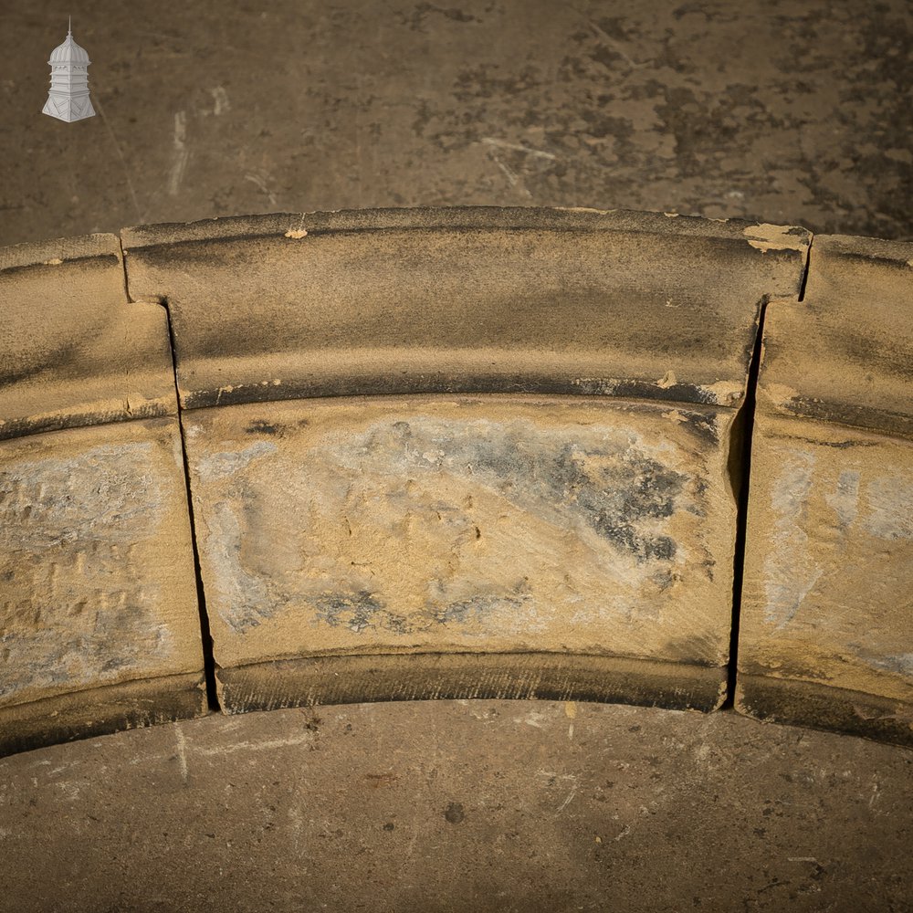 Carved Stone Segmental Door or Window Pediment