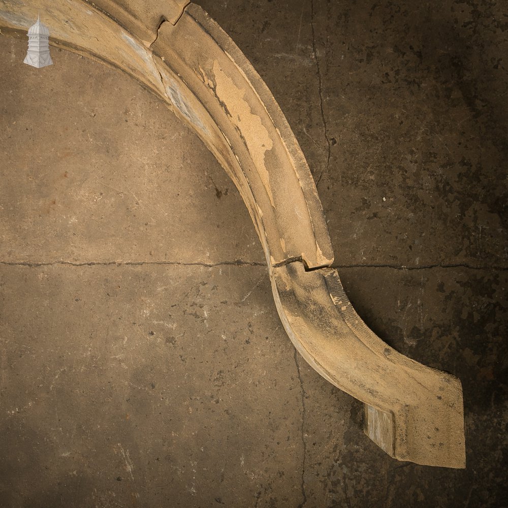 Classical Stone Arched Pediment Door Window Hood Mould