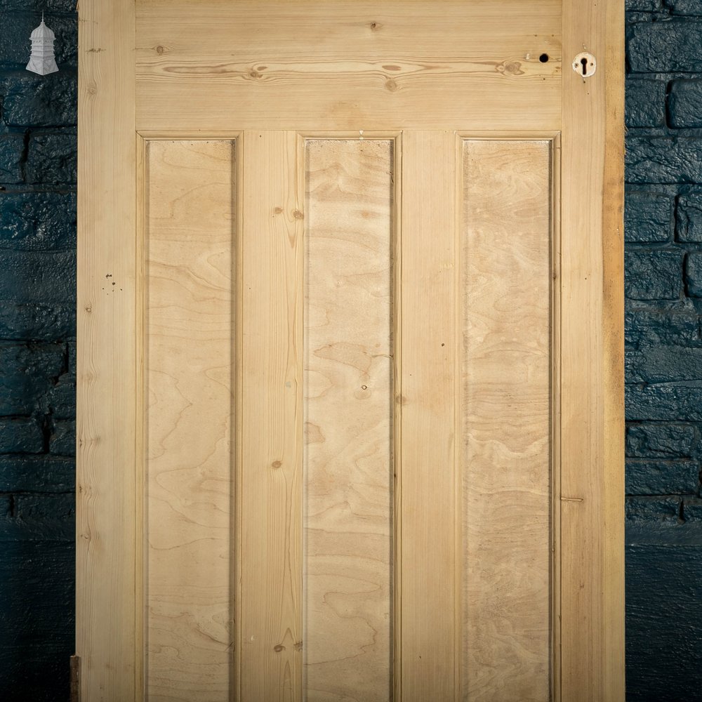 Pine Paneled Door, 1 Over 3, 4 Panel