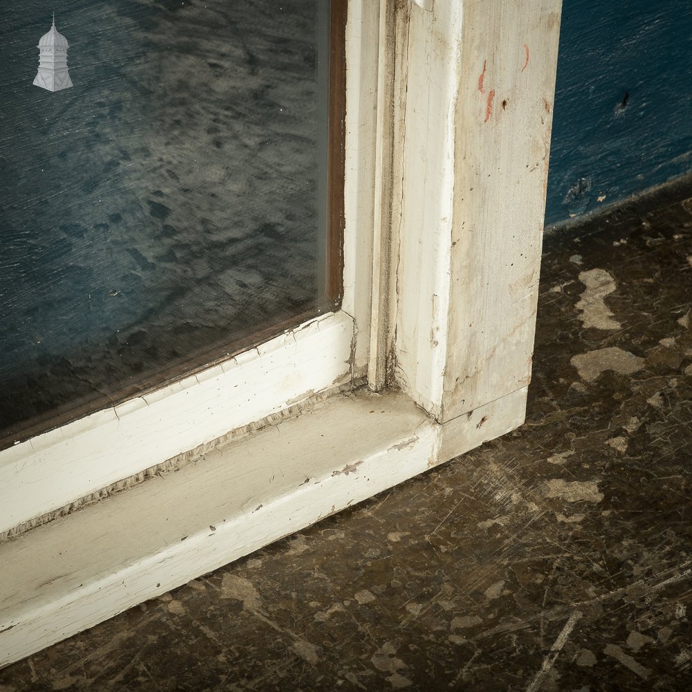 Arch-Top Hardwood Sash Window, Edwardian Mahogany Construction