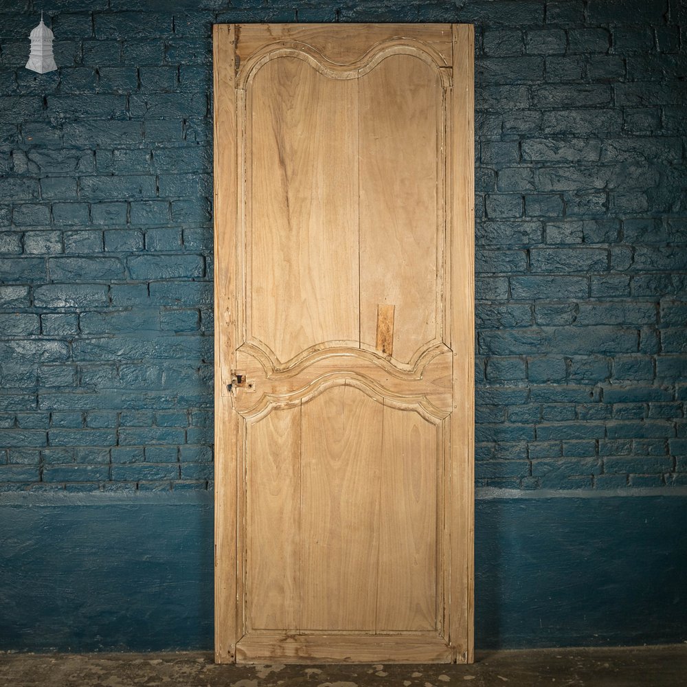 Pine Panelled Door, 19th C French, 2 Moulded Panels