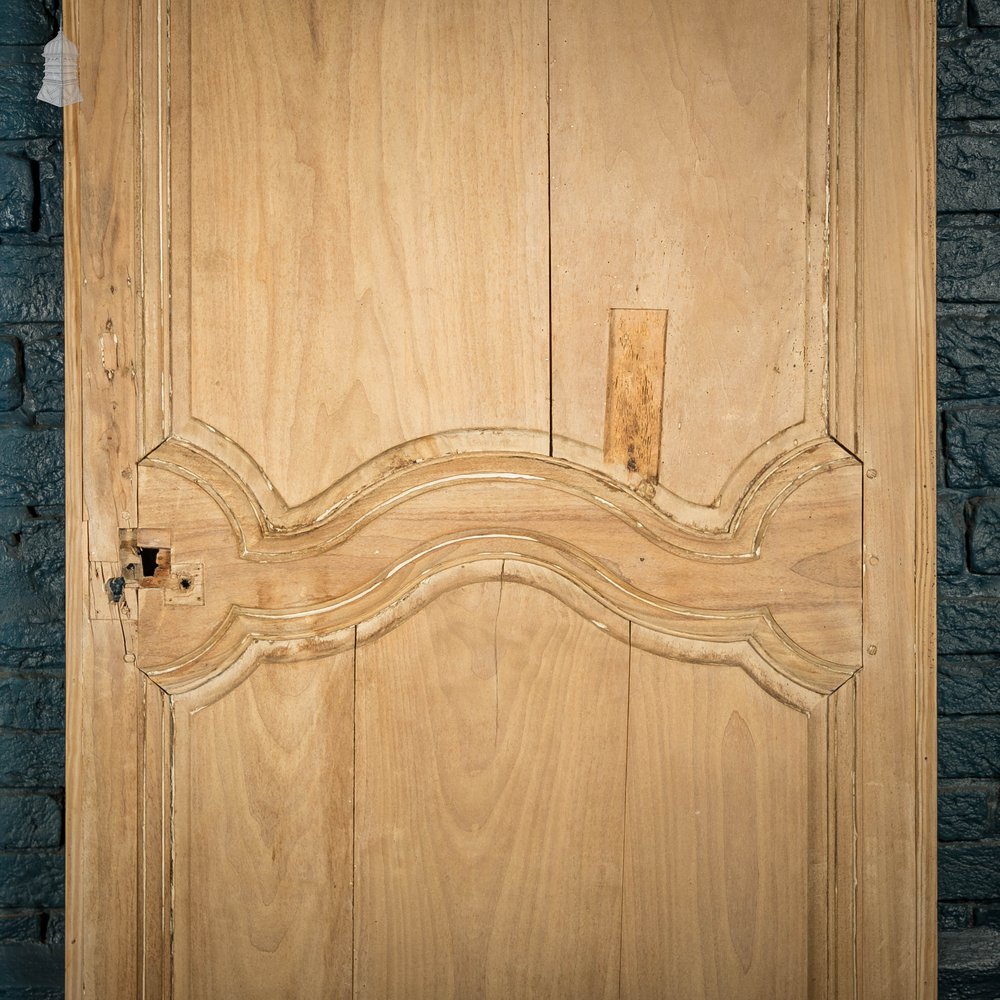 Pine Panelled Door, 19th C French, 2 Moulded Panels