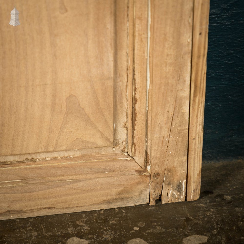 Pine Panelled Door, 19th C French, 2 Moulded Panels