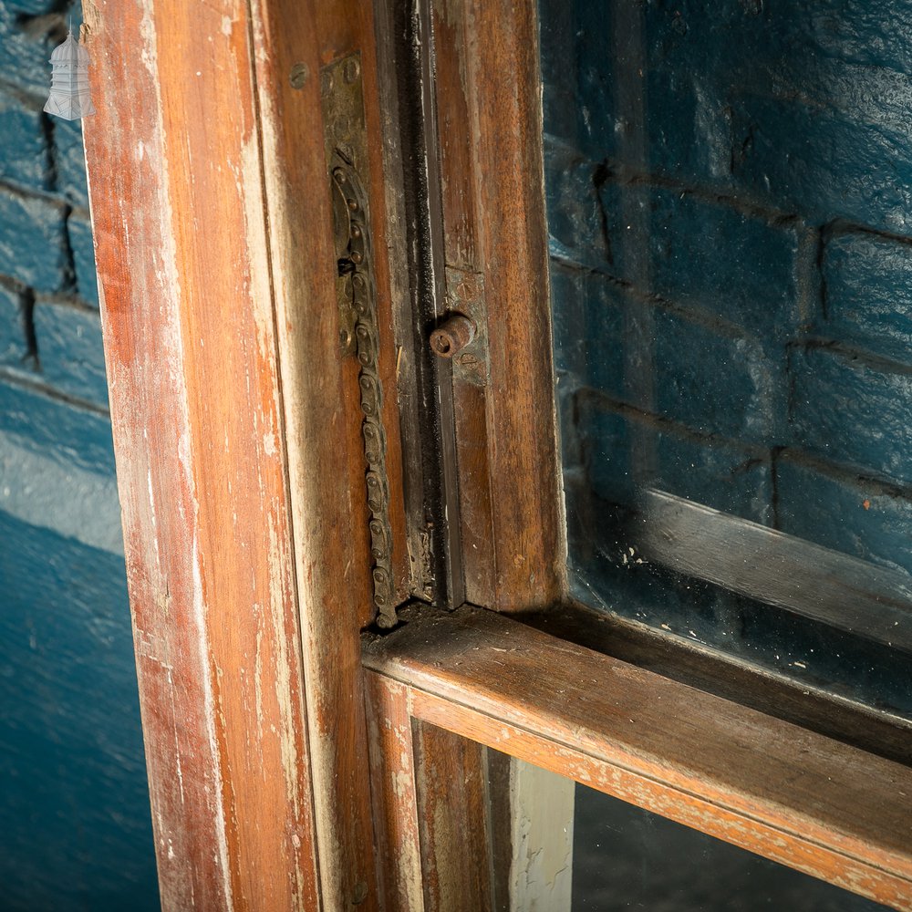 Arch-Top Sash Window, Edwardian Mahogany Construction