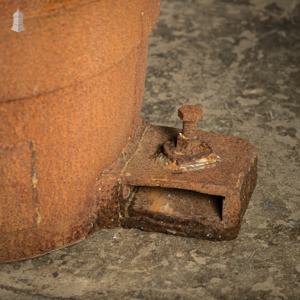 Foundry Casting Crucible, Large Reclaimed Industrial Planter