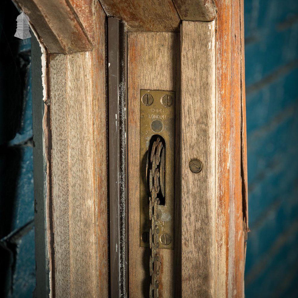 Arch-Top Sash Window, Edwardian Mahogany Construction