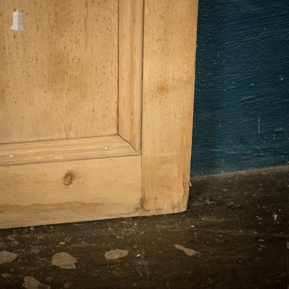 Pine Panelled Door, Victorian 4 Panel Moulded