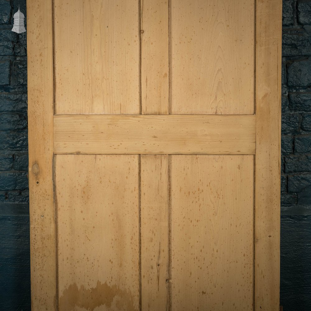 Pine Panelled Door, Victorian 4 Panel Moulded