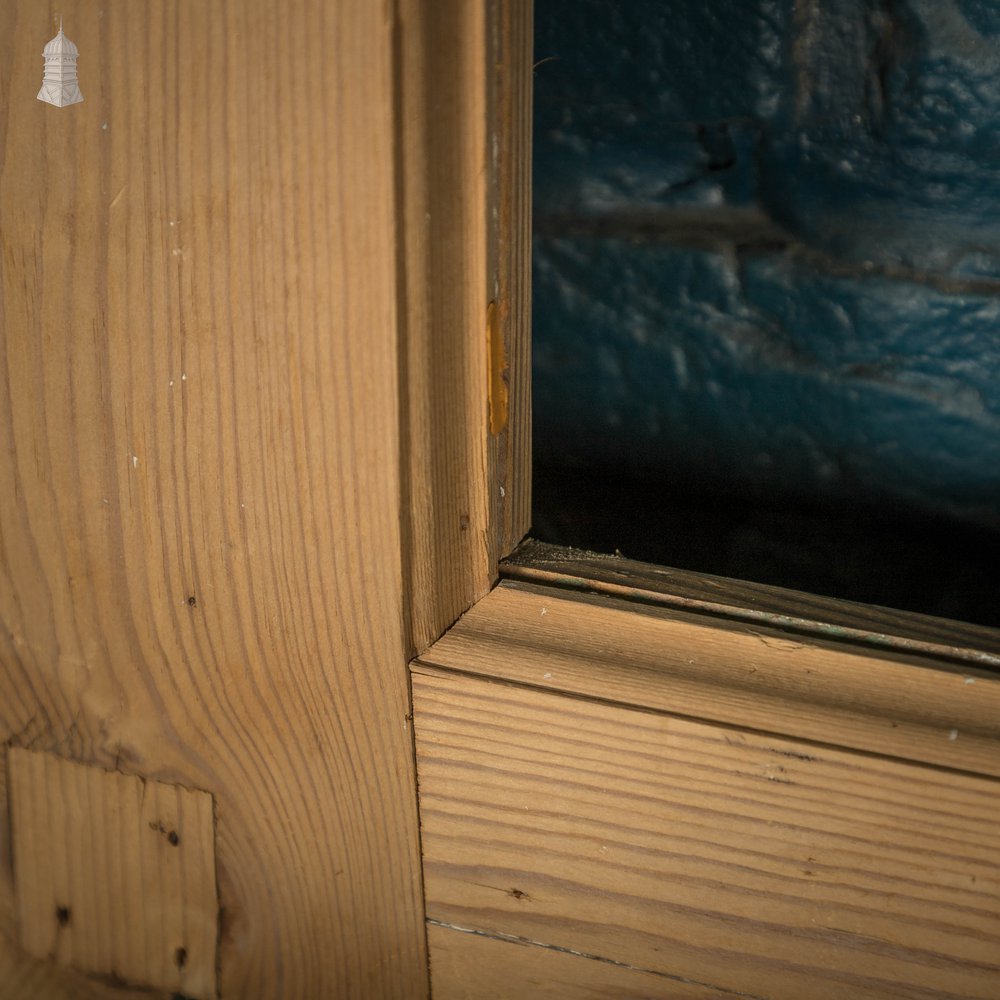 Half Glazed Door, Victorian Pine with 2 Moulded Panels