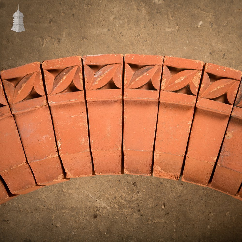Terracotta Brick Arch with Decorative Moulded Voussoirs