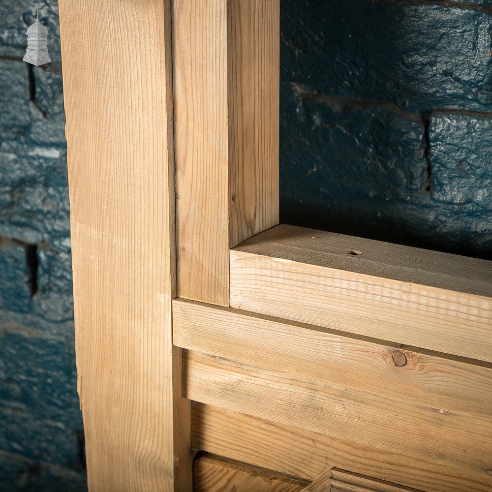 Half-Glazed Moulded Pine Architectural Partition Screen