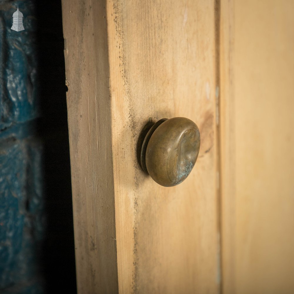 Pine Panelled Door, Victorian 2 Panel Cupboard Door