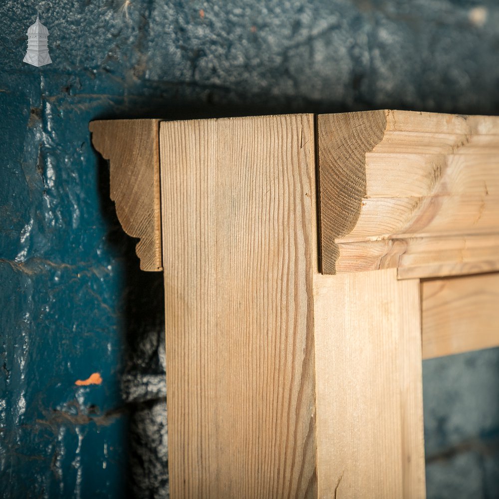 Half-Glazed Moulded Pine Architectural Partition Screen