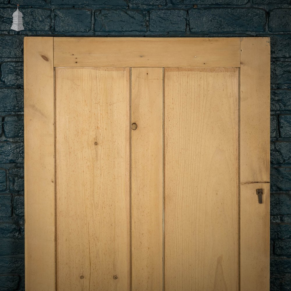 Pine Panelled Door, Victorian 2 Panel Cupboard Door