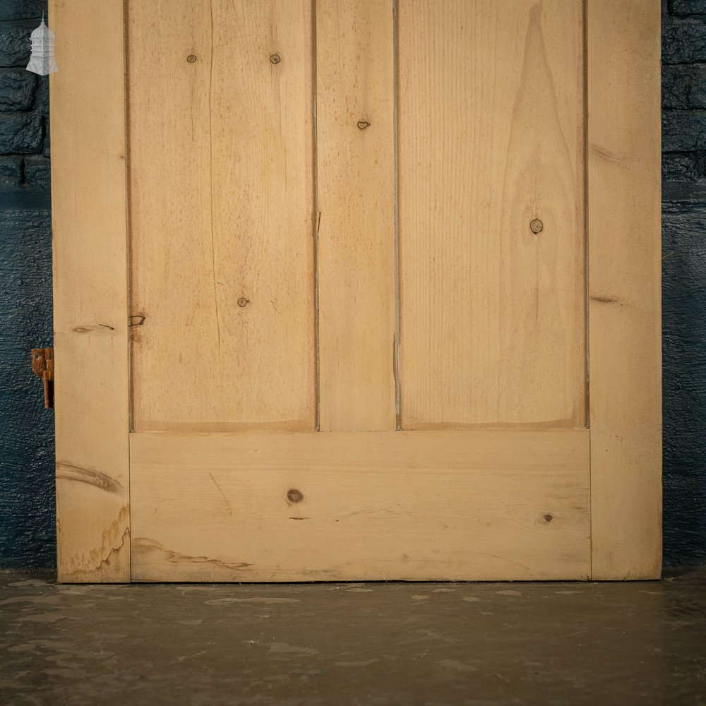 Pine Panelled Door, Victorian 2 Panel Cupboard Door